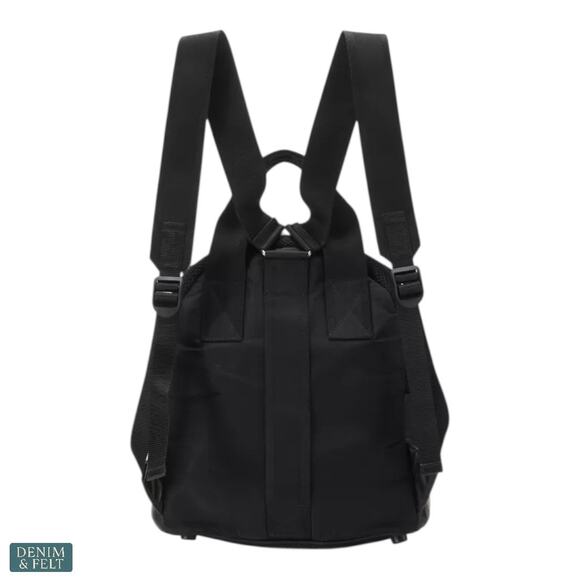 MIU MIU Black Faille Crystal Embellished Beaded Leather Trim Mini Luxe‎ Backpack main image 8